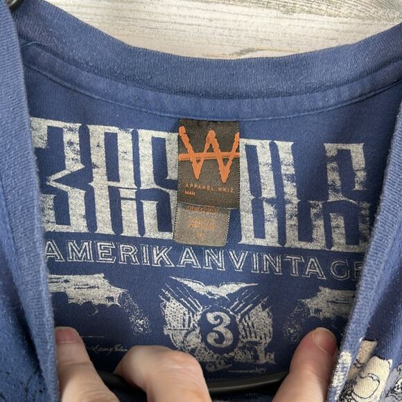 Amerikan Vintage Skater Y2K V-Neck Tee T-Shirt Men’s XL - Picture 5 of 6